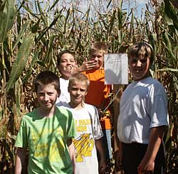 Kids love our Scavenger Hunt Corn Maze at Knollbrook Farm in Goshen, Indiana