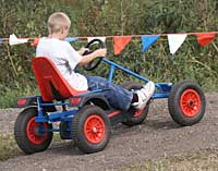 The big pedal car at Knollbrook Farm in Goshen, Indiana