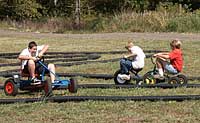 Trikes and vehicles of all sorts for all sizes at Knollbrook Farm in Goshen, Indiana